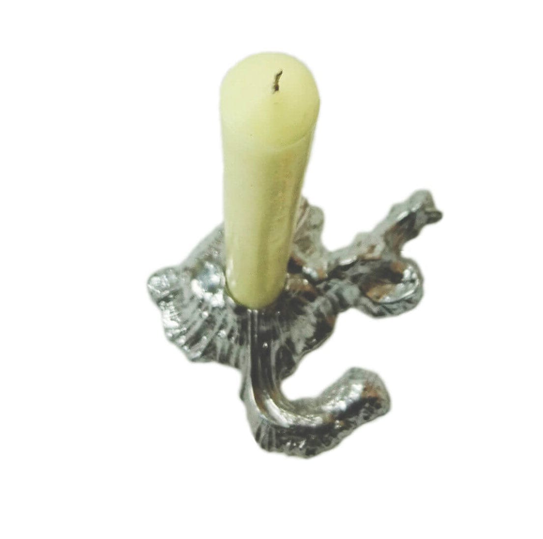 longships-candle-holder-handmade-metal-with-dinner-candle-top