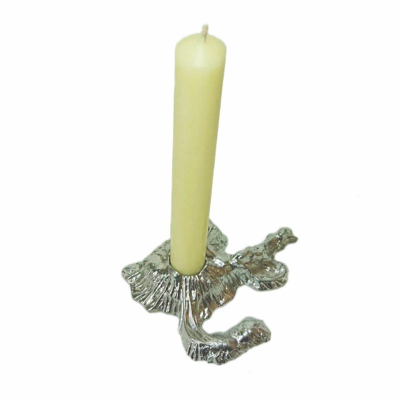 longships-candle-holder-handmade-metal-with-dinner-candle-topside