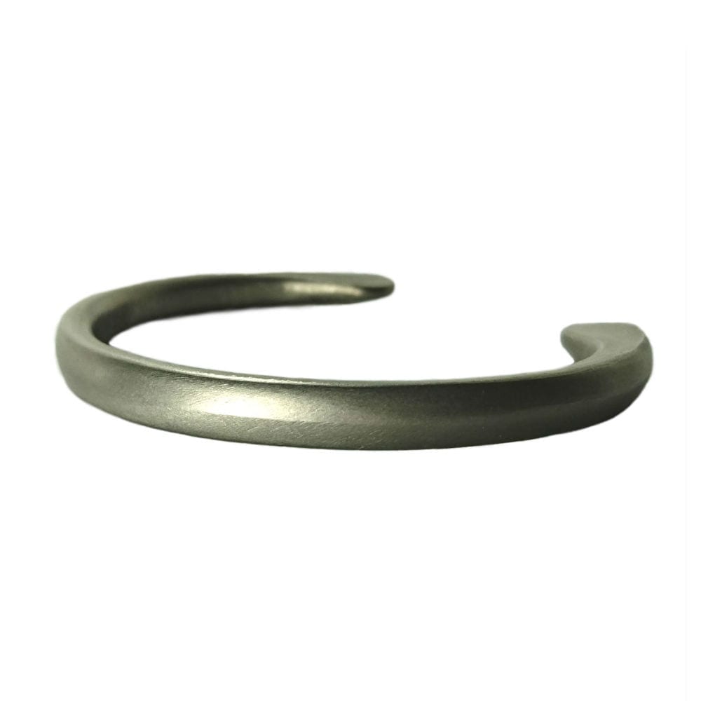 thumbnail image 2 of 12mm Titanium Flat Cuff Bangle, Matte Finish – Comfort Fit, No Stone 2 of 4