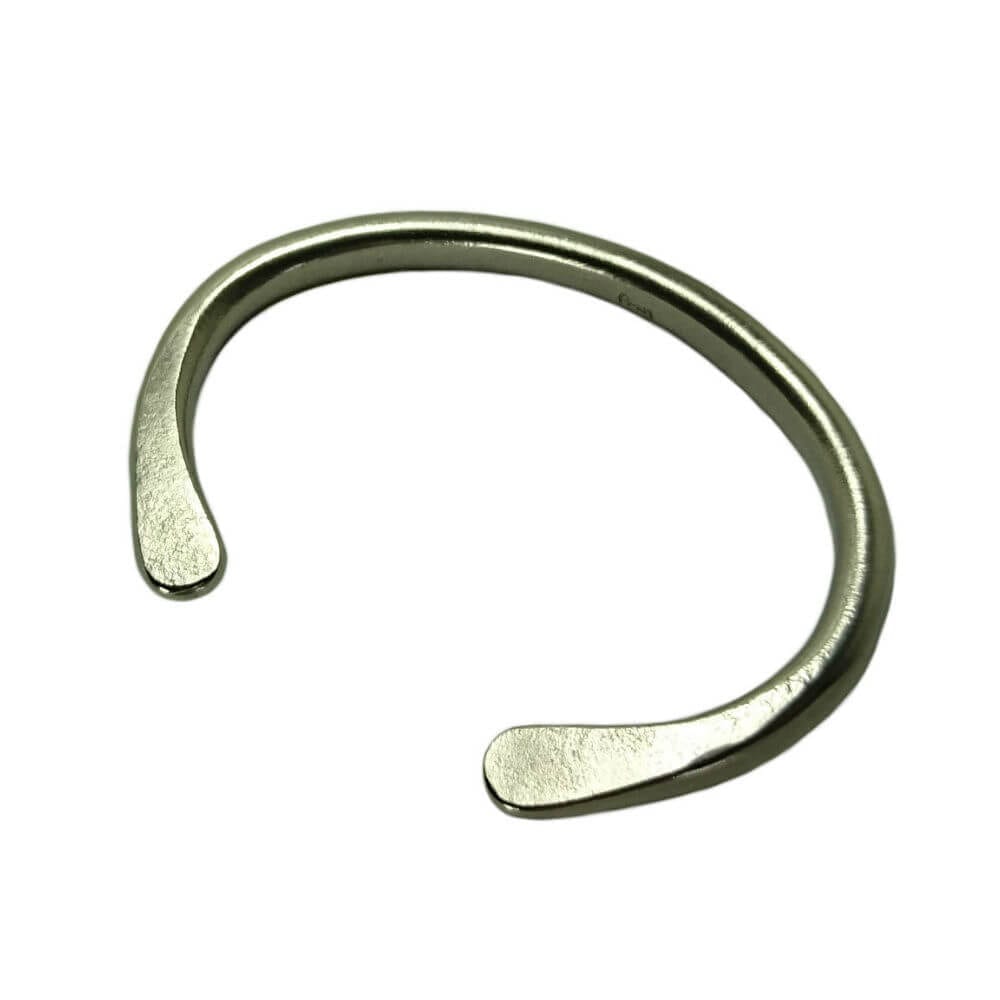 Standard Polished No: 6 - Forged Titanium cuff bracelet by Atkinson Art.