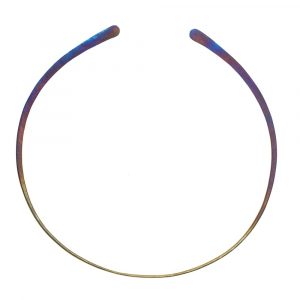 Choker No:2 Pure Titanium Golden Purple by Atkinson-art, Cornwall, England, UK