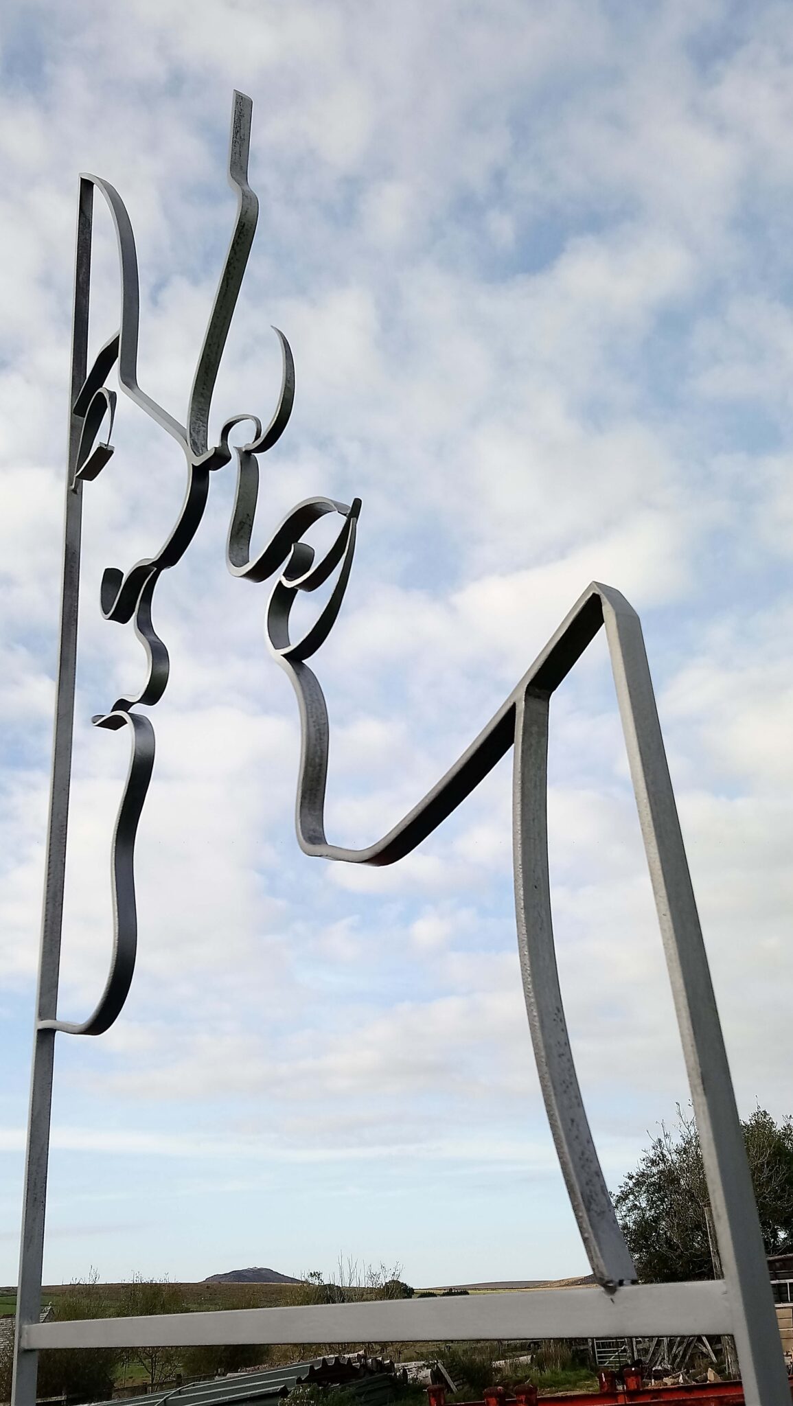 Forget me not - wall art - Forged Steel by Charles Atkinson form Atkinson-art, Cornwall, England, UK