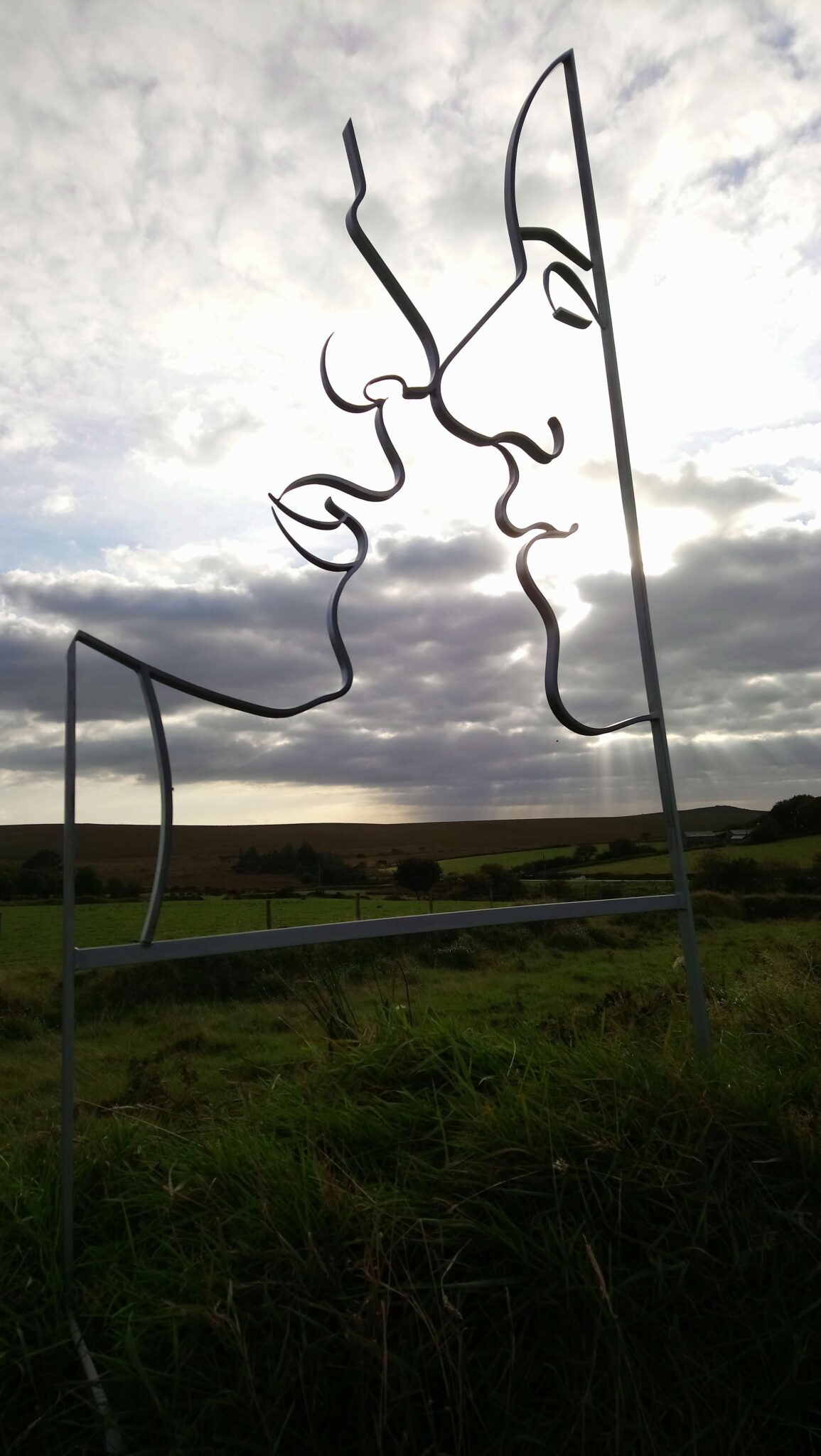 Forget me not - wall art - Forged Steel by Charles Atkinson form Atkinson-art, Cornwall, England, UK