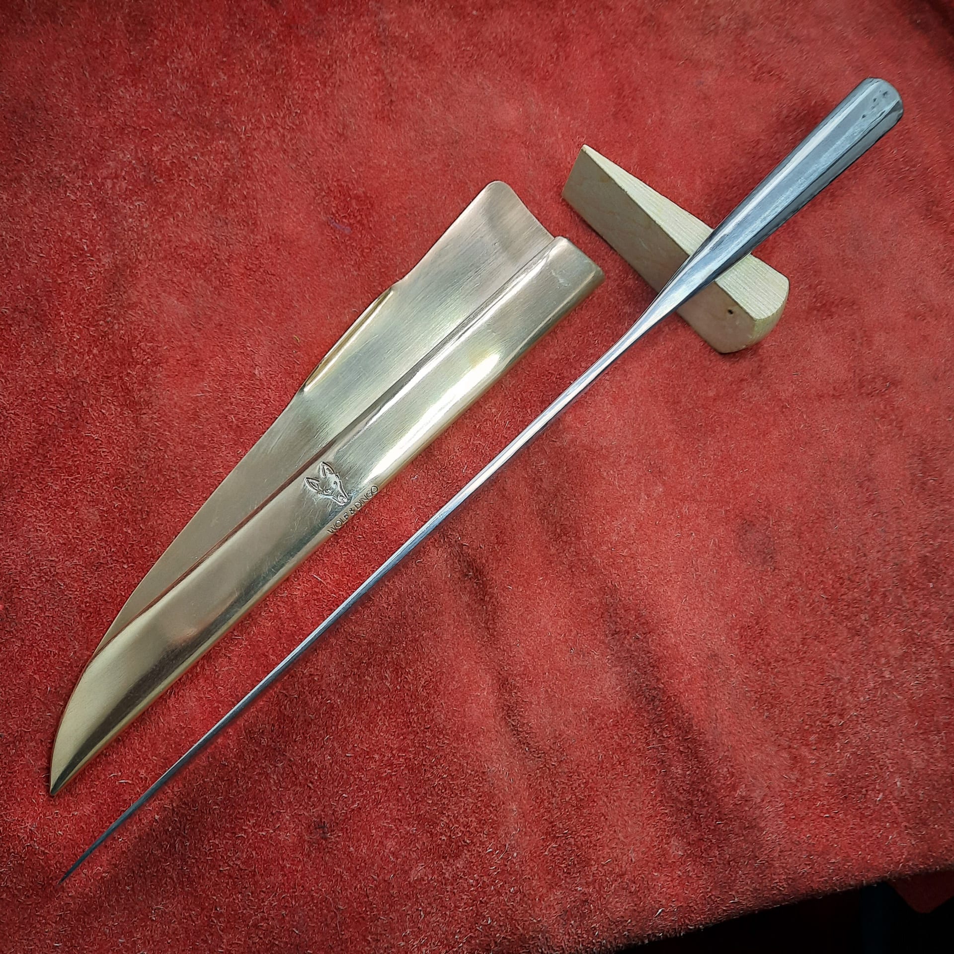 Kollell 205 - 440C - Cornish Chef Knives for Valhalla - Forged by hand on Bodmin Moor, one piece of High Carbon Stainless Steel, balanced, sharp as a razor - Wolf and Dingo.co.uk